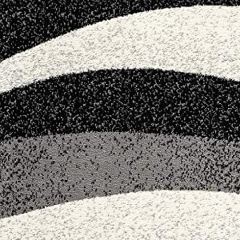 2' X 4' Gray Abstract Dhurrie Area Rug